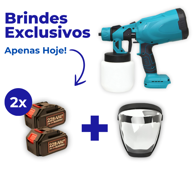 InnoSpray™ 2.0 - Pulverizador de Tinta à Bateria + 2 BRINDES