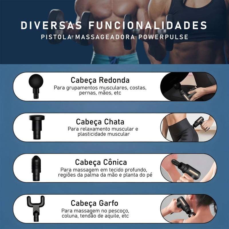 Pistola Massageadora PowerPulse